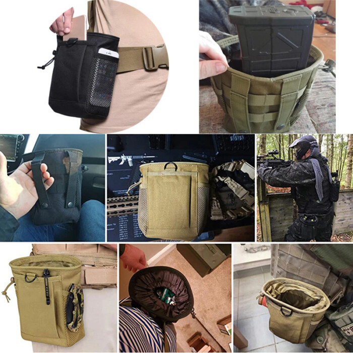Bonytain Tas Pinggang Portable Tactical Waistbag Army Look - B1526 - Black
