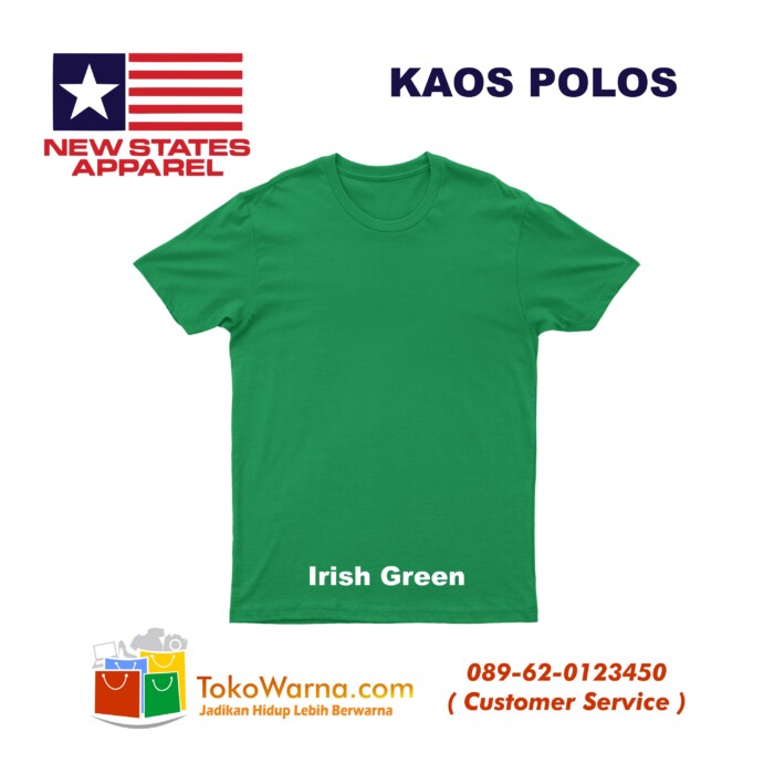 (NSA) New States Apparel Soft Tee 30s Kaos Polos Irish Green